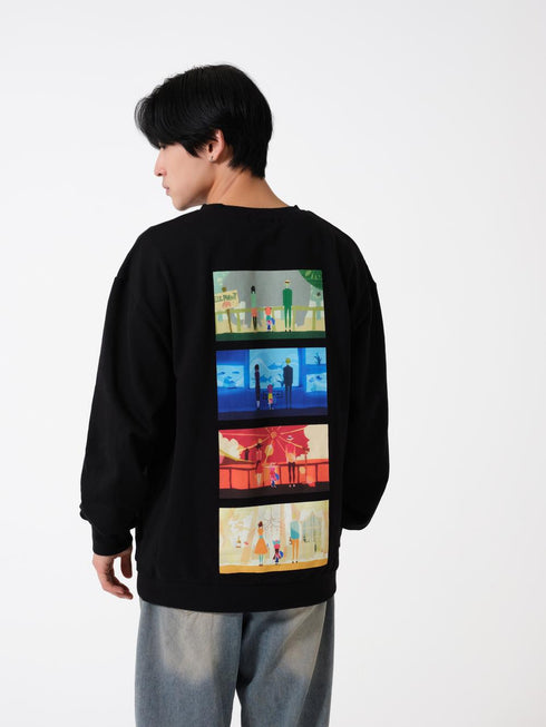 『SPY×FAMILY|AMICIS』家族の日常 スウェット Black XLサイズ